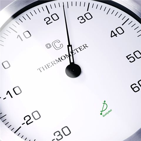 12寸掛鐘式溫度計(jì)