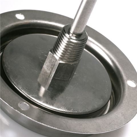 帶后法蘭雙金屬溫度計